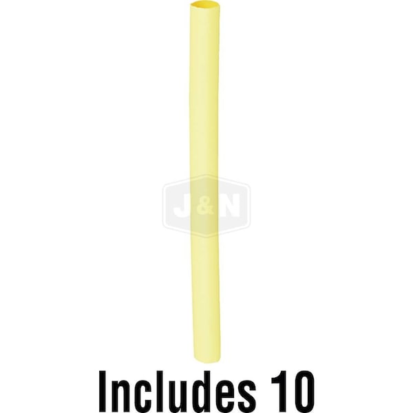 Aftermarket Heat Shrink Tube, 3:1 I.D. Shrink Ratio, Yellow, 6 in 606-25036-10-JN - main